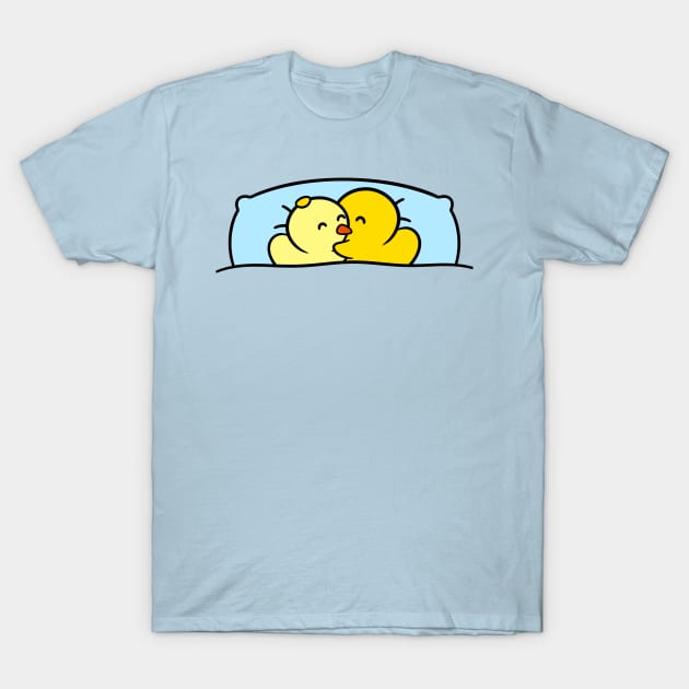 Pillow Cuddle! T-Shirt by Duckie and Duck